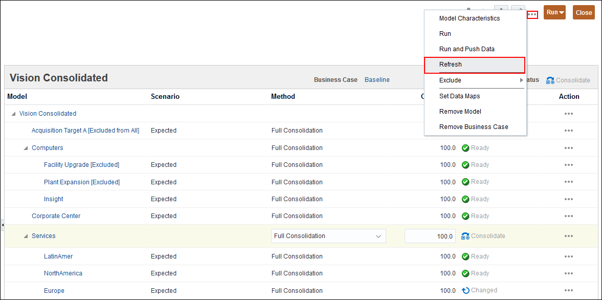 RefreshAfterConsolidate