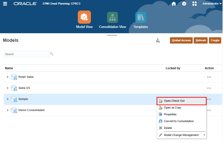 Sample Open Check-Out