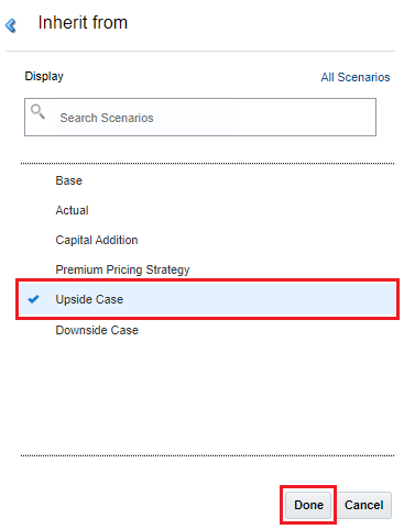 Inherit from scenario