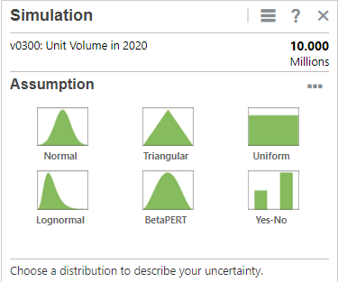 Selecting a distribution type