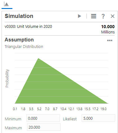 Setting assumption parameters