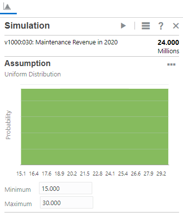 Setting unform distribution parameters