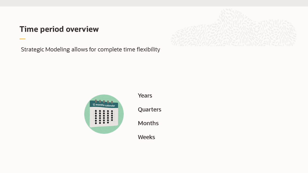 Time period overview