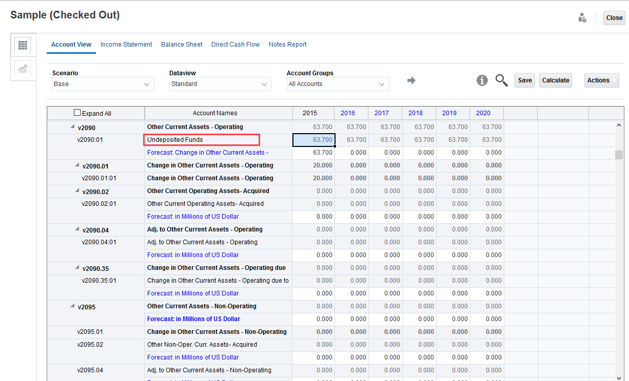 Change subaccount name