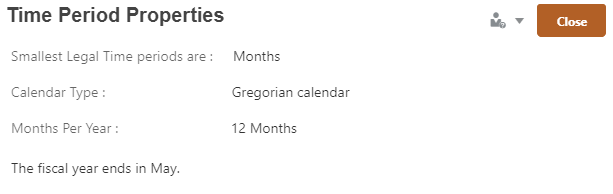 Time Period properties