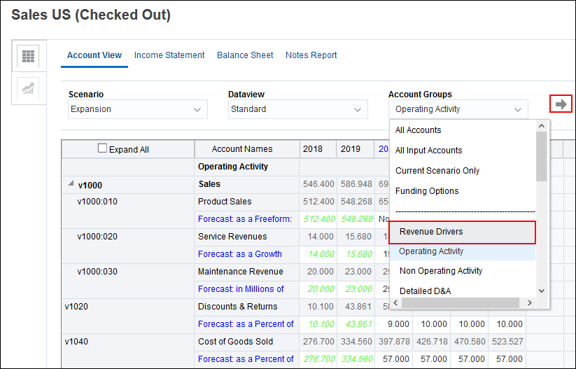 Changing Account Group