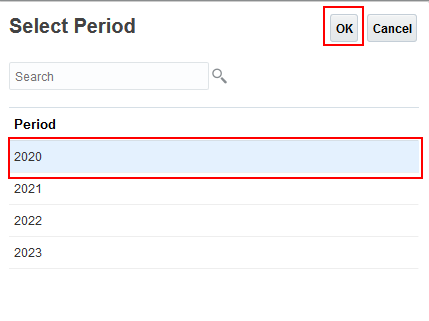 Select Period Dialog
