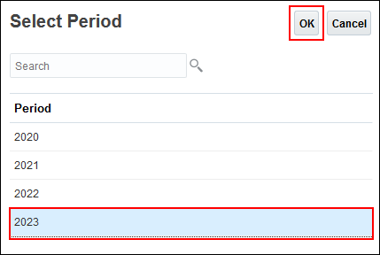 Select Period End Period