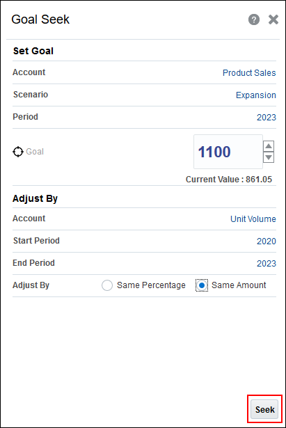 Goal Seek Dialog Seek Highlighted