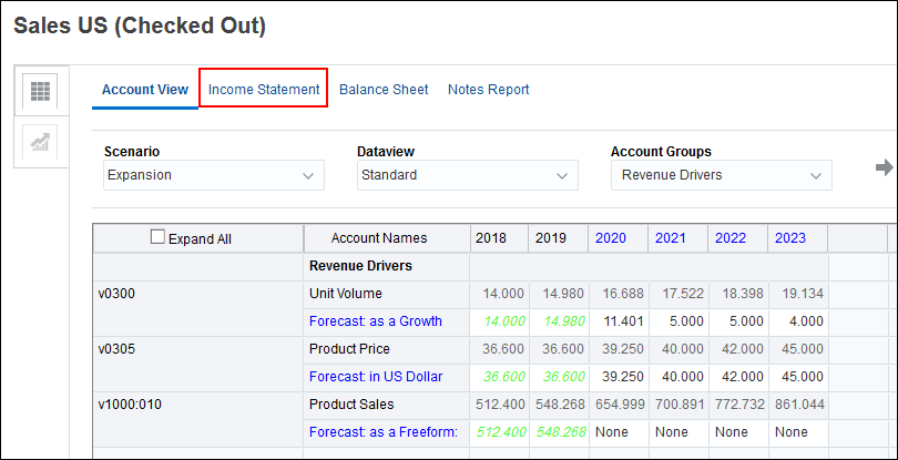 Select Income Statement