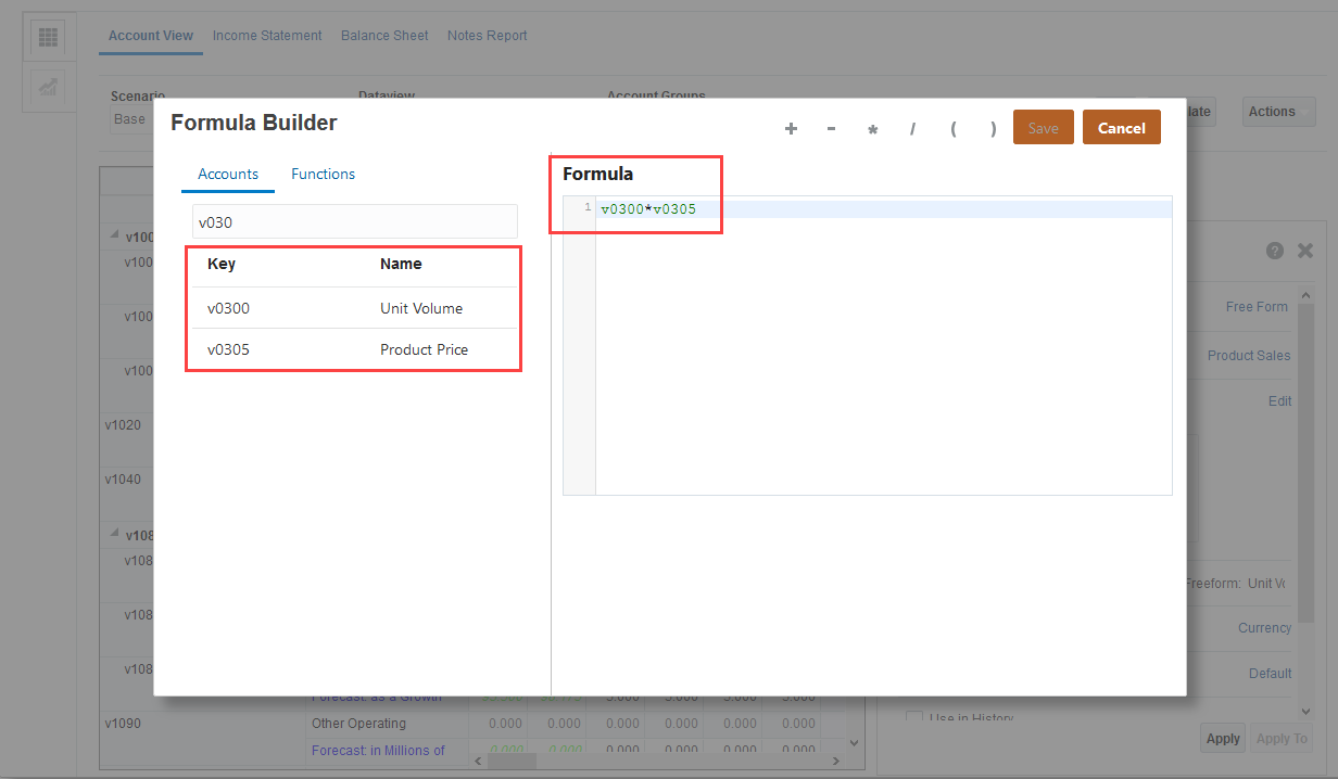 Product Sales Formula