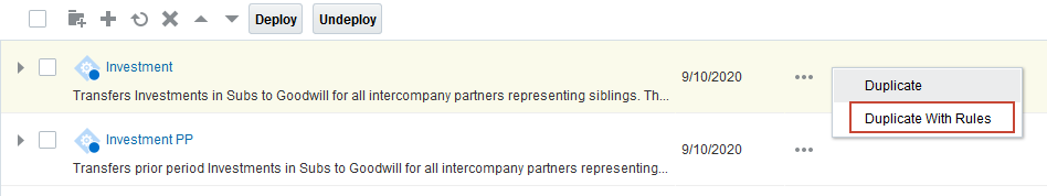 Duplicate With Rules option