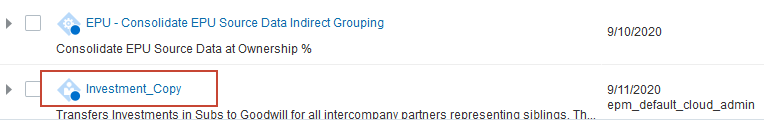 Investment - Copy rule-set