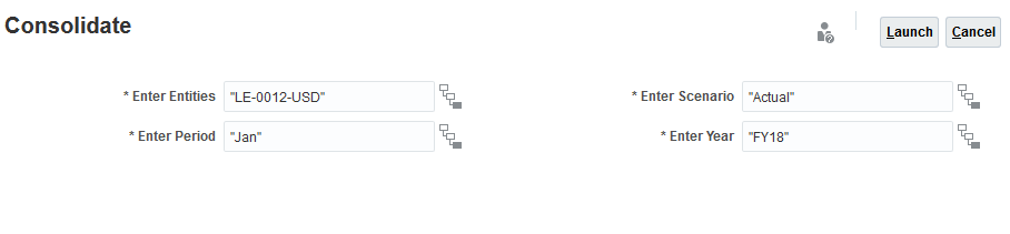 Consolidation dialog box