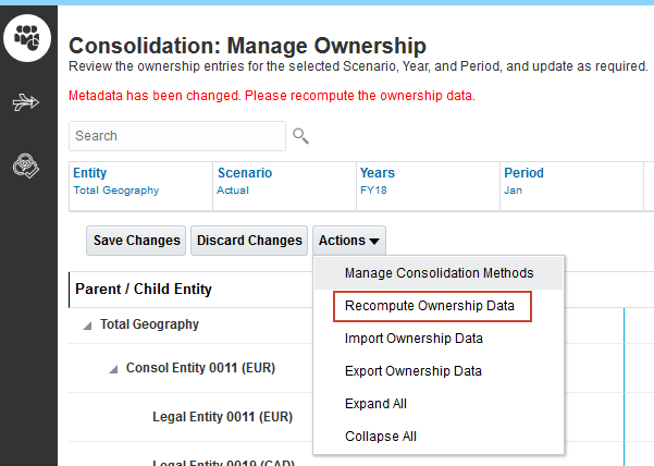 Recompute Ownership Data option