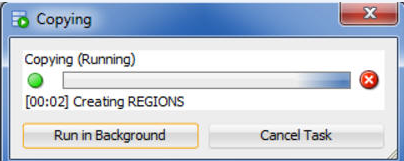 Copying Dialog Screen