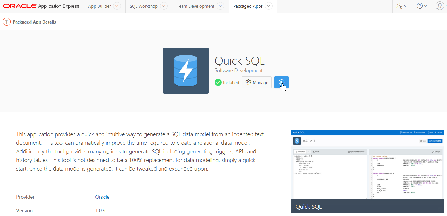 Quick SQL