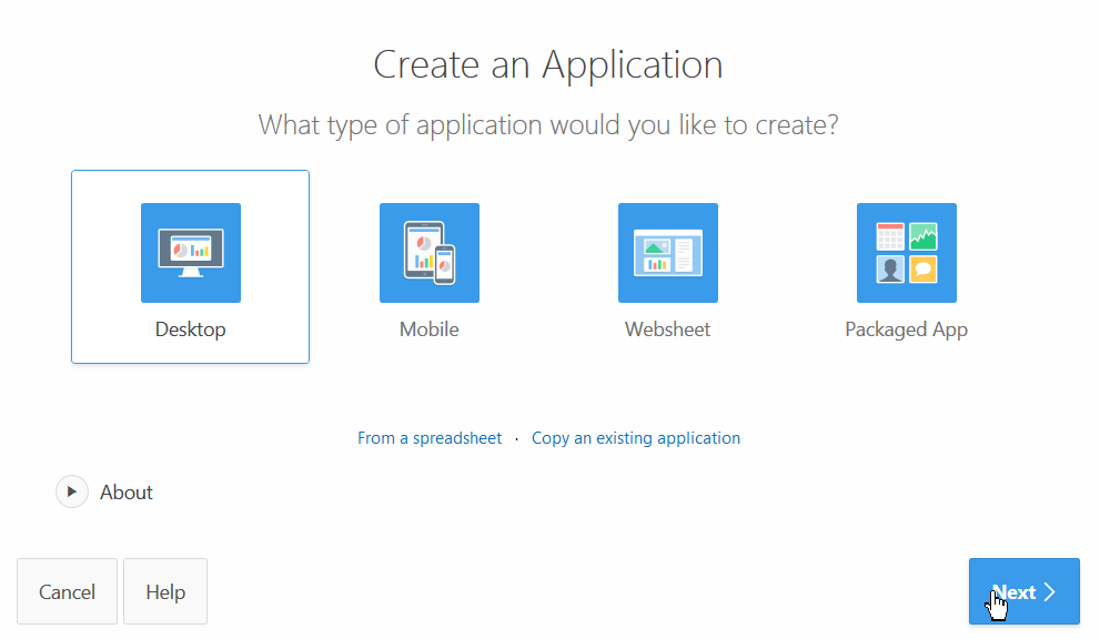 Create an Application