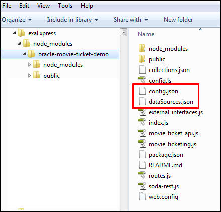 navigate to configuration files