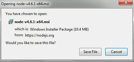 save node_js file