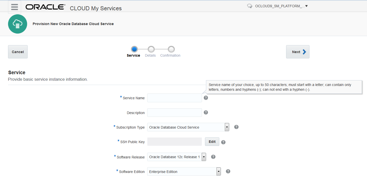 Service Details Page