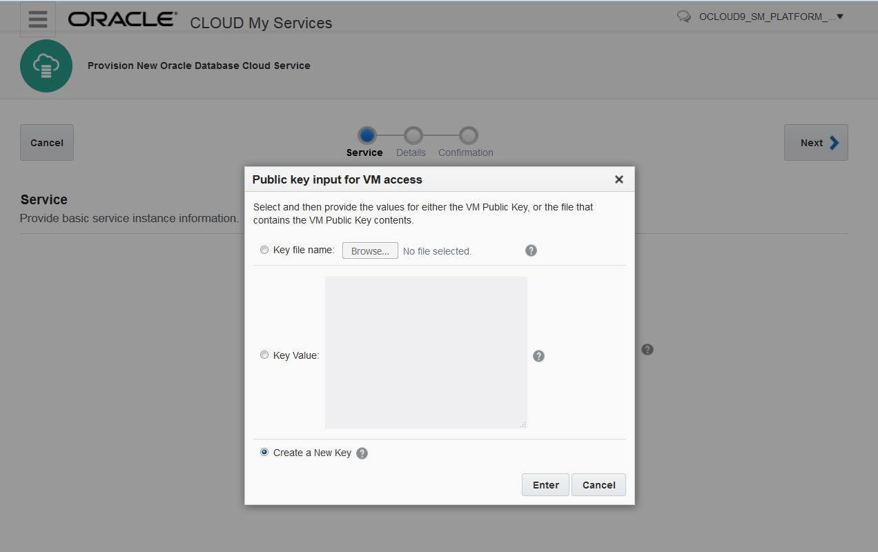 SSH Public Key Options