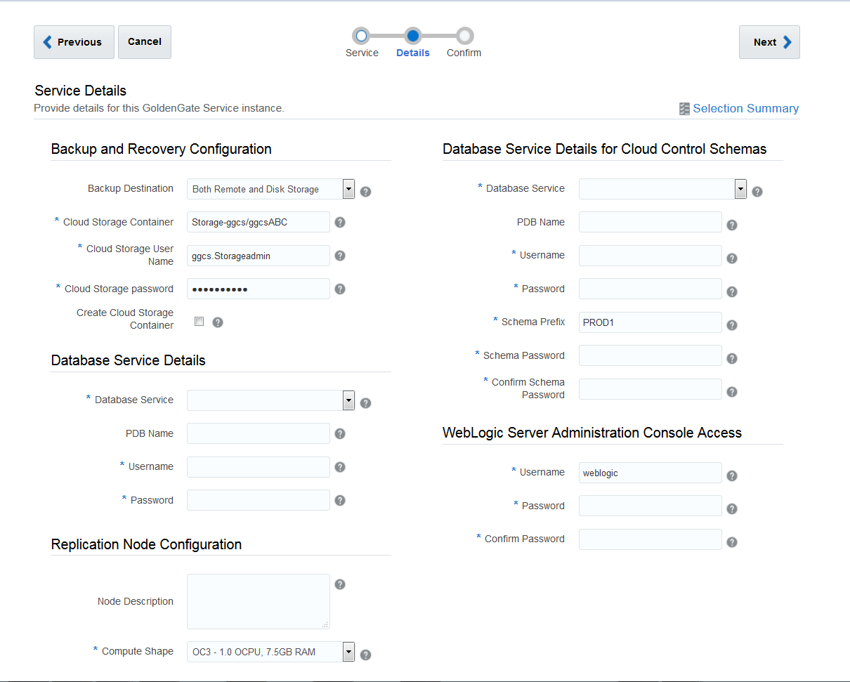 Backup and Recovery Configuration