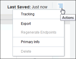 This image shows the Tracking button being clicked.