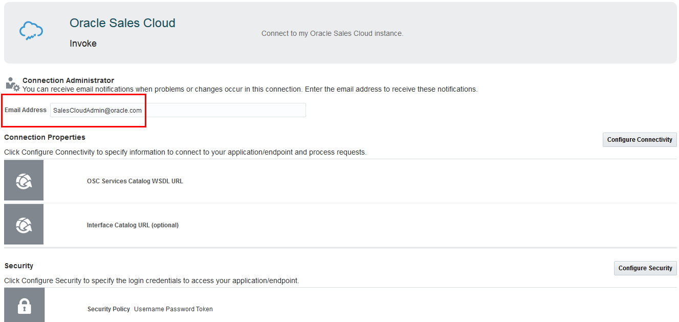 This image shows the email address entered in the Email Address field