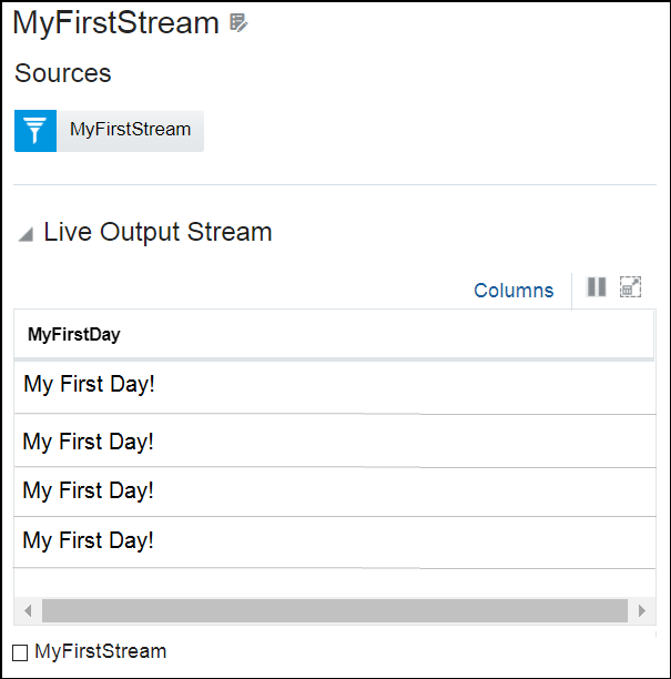 The Live Streaming Data in the Pipeline