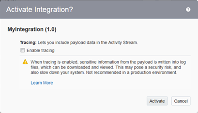 This image shows the Activate button on the Confirmation dialog being clicked