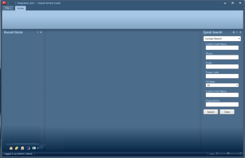 This image shows the RightNow console window