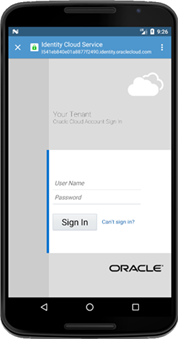 Sample application using external Chrome Tab browser