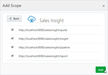 Customer Quotes - Selecting all scopes from Sales Insight