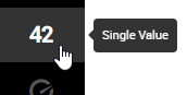 Splunk UI. Single Value button.