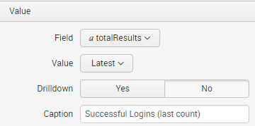 Splunk UI. Single Value options.