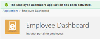 Identity Cloud Service. Employee Dashboard Activated.
