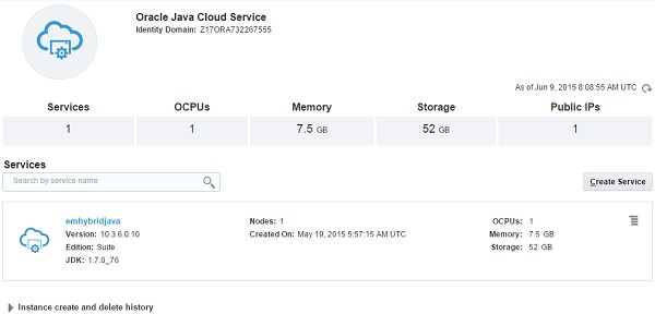 Provisioning Oracle WebCenter Portal on Oracle Java Cloud Service