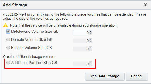  Add Storage dialog