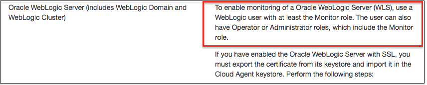 Documentation on Monitoring Credentials