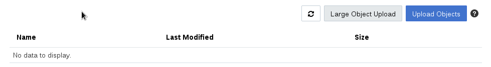 Upload Objects Button