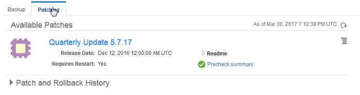 List of patches available