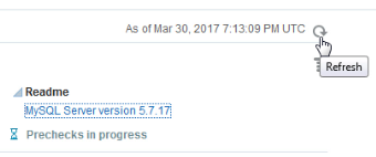 Refresh button for precheck