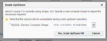 Dialog for selecting Compute Shape