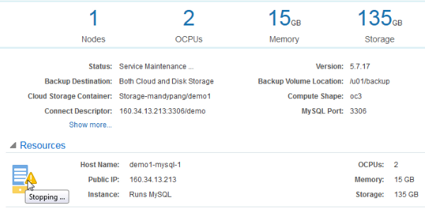 Icon for service stopping