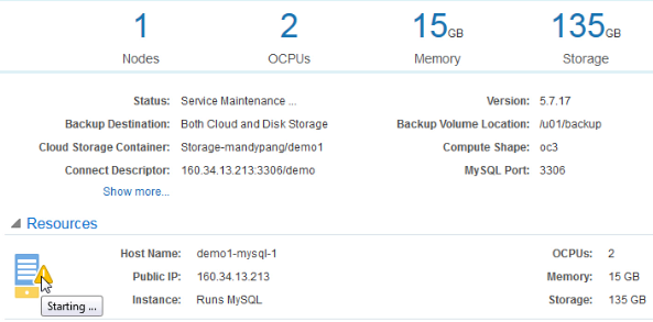 Icon for service starting