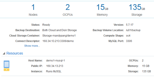 Instance after scaling