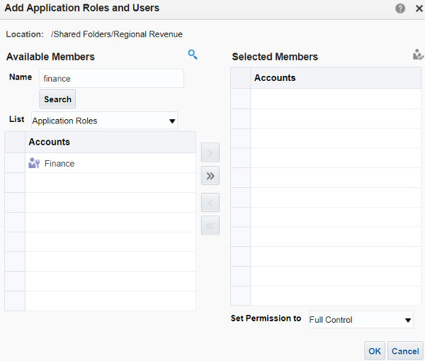 Add folder permissions