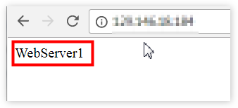 Index.html of webserver1