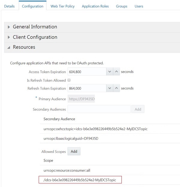 Oracle Event Hub Cloud Service Producing and Consuming Messages with